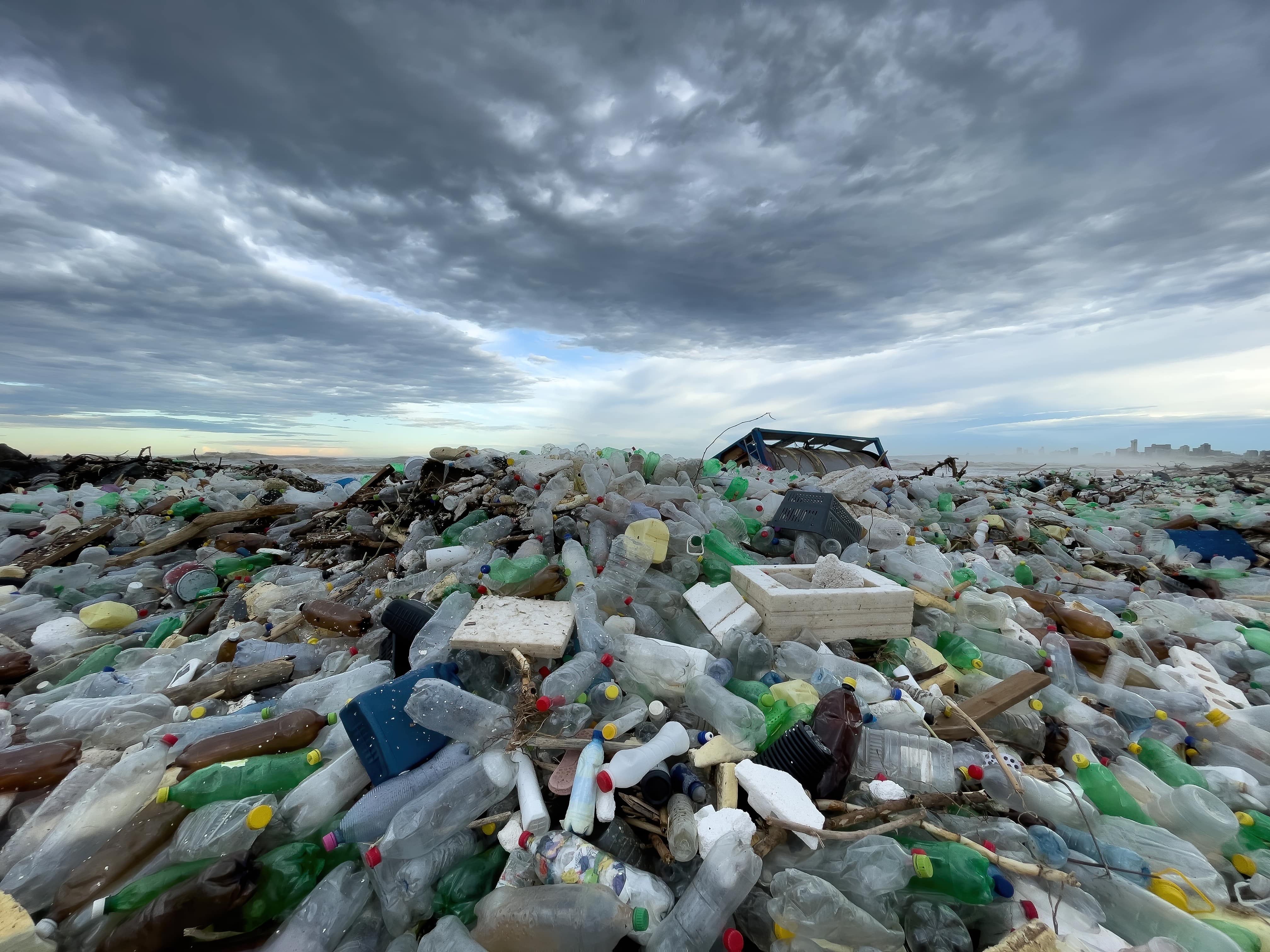 Tons of plastic items discarded