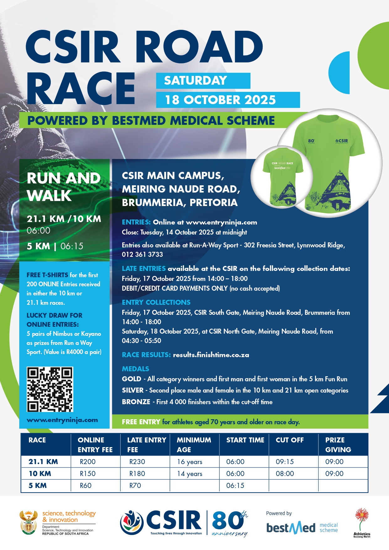 CSIR Road Race 2025 Flyer