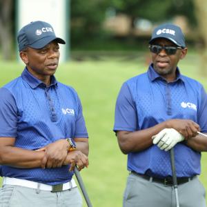 Dr Dlamini, CSIR CEO during the charity Golf Day 2025