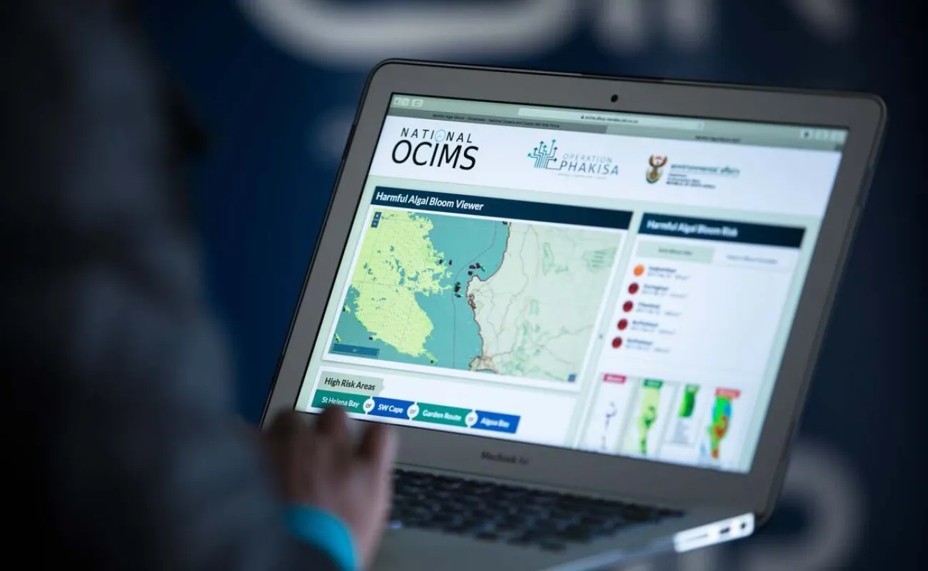 Person using a laptop