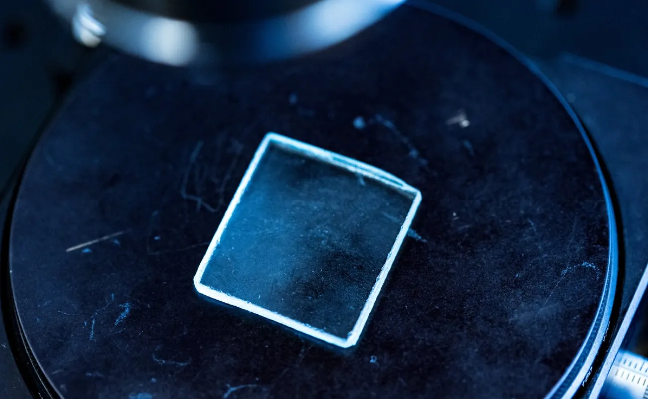 Small glass on surface